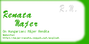 renata majer business card