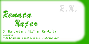 renata majer business card